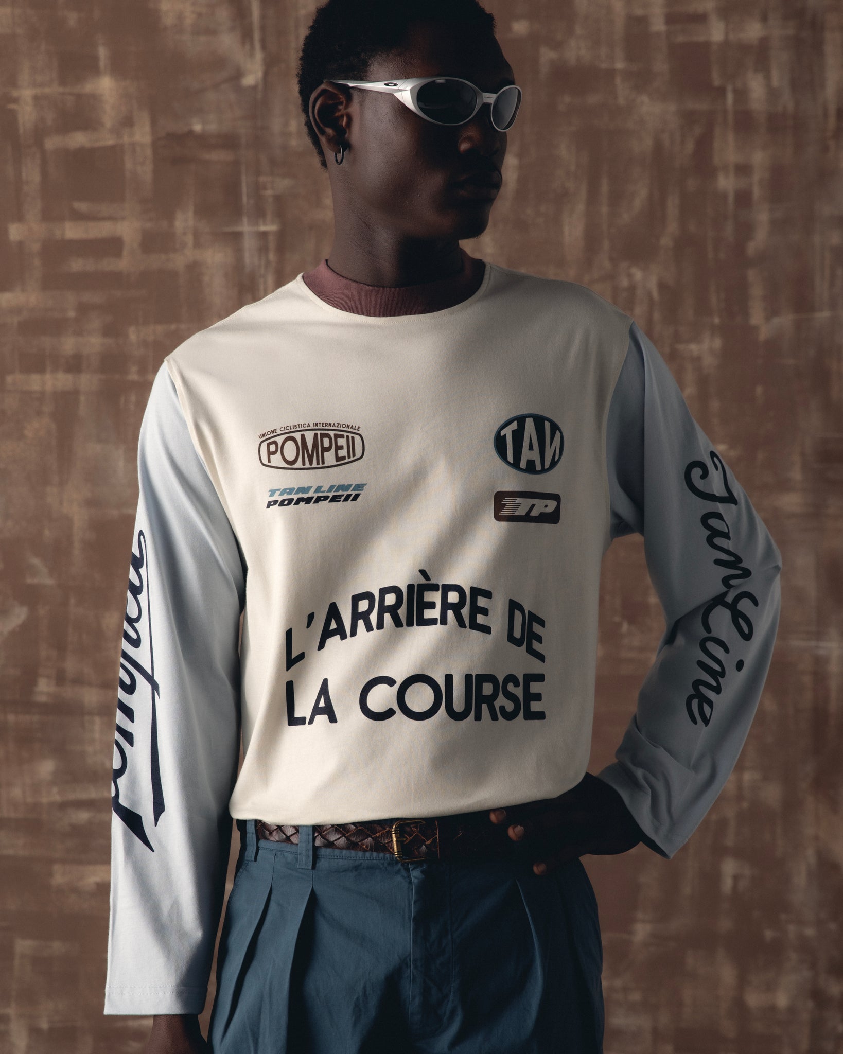Arrière long sleeve Tee ~ Pompeii x Tan Line