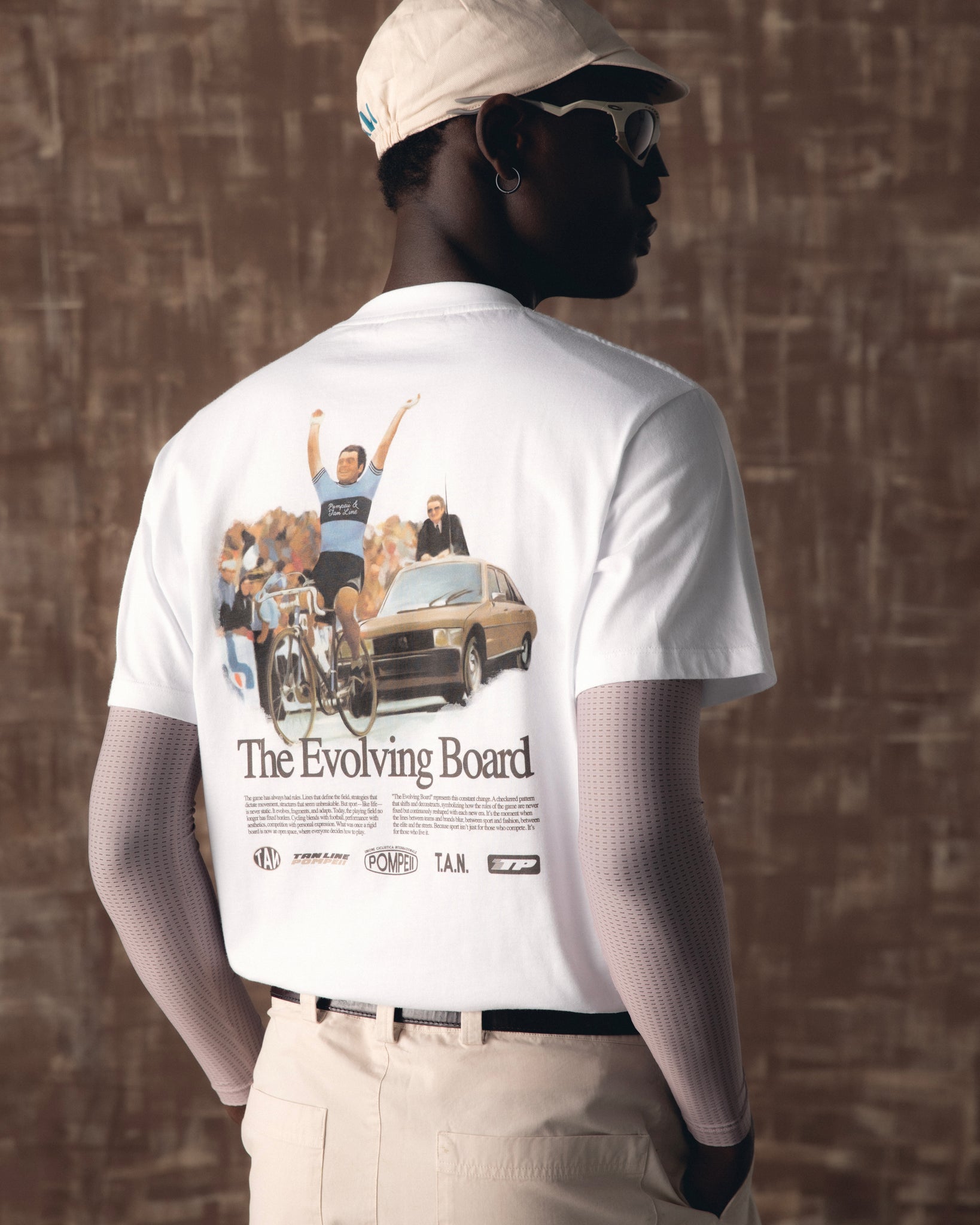 Evolving board Tee ~ Pompeii x Tan Line