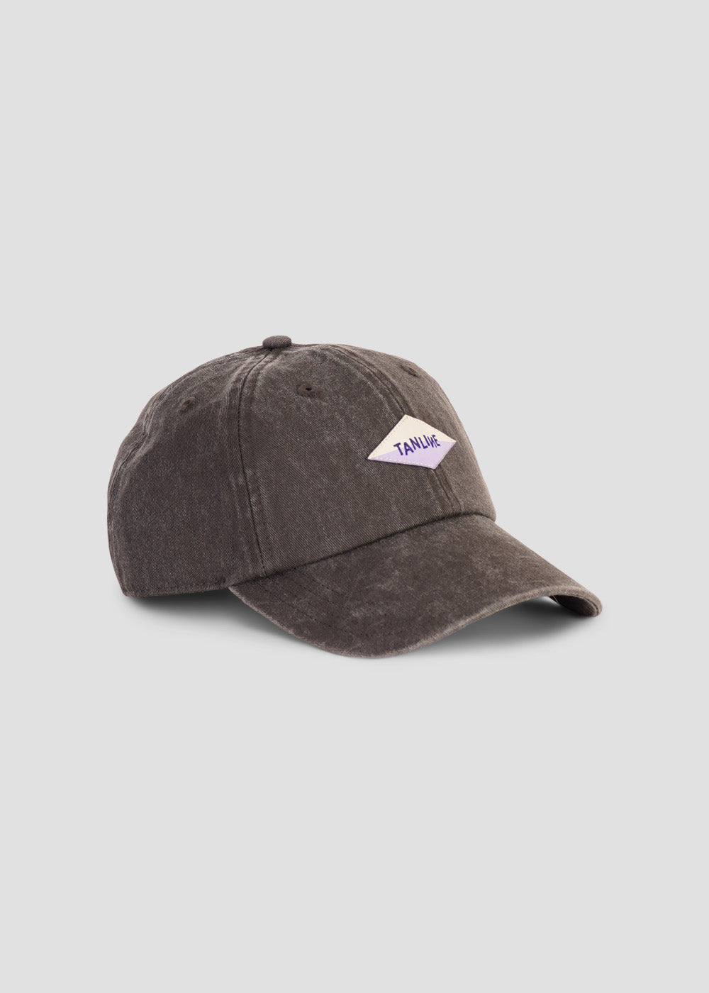 Gorra Label gris lavado ~ Lila