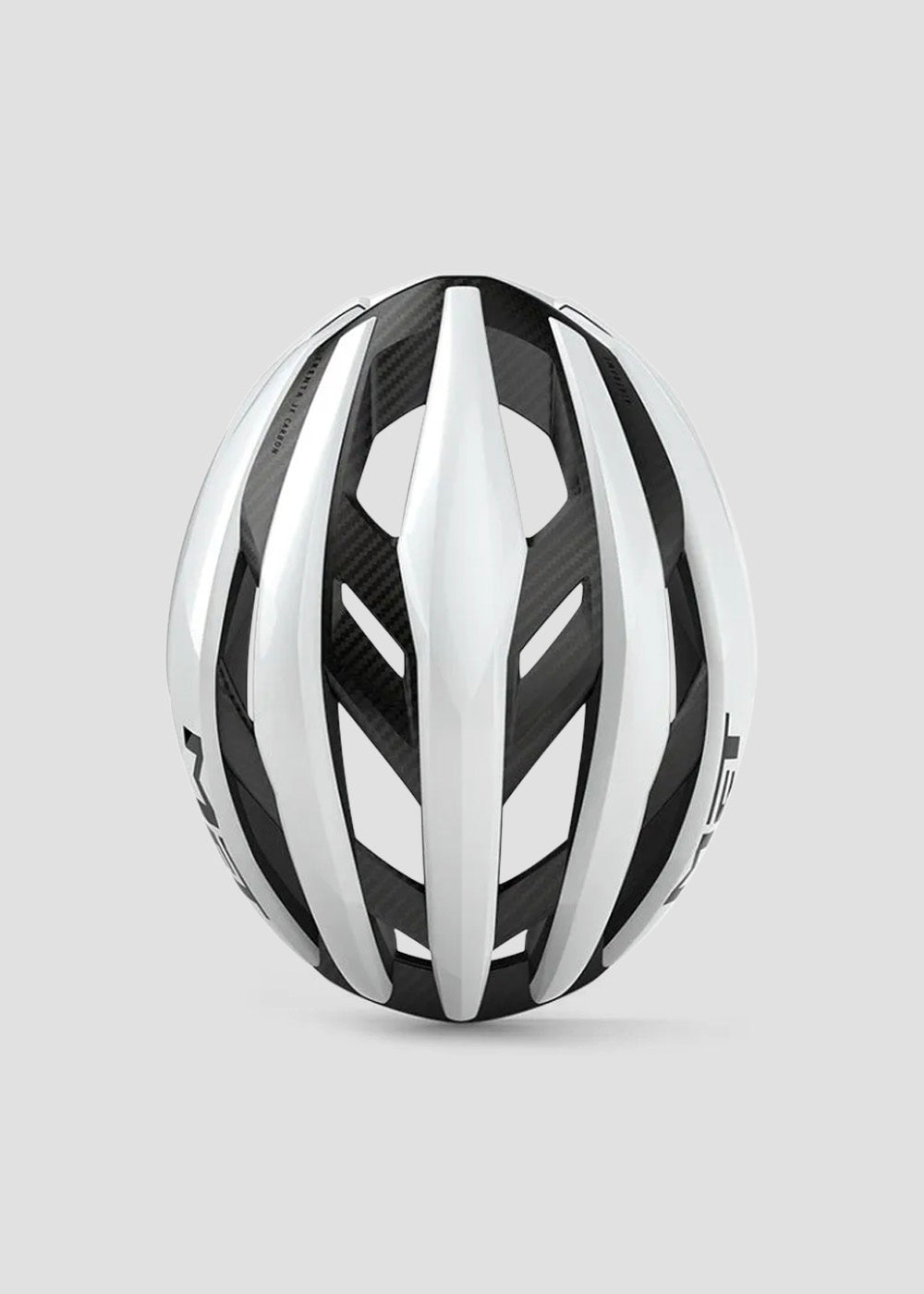 Casco MET Trenta 3K Carbon 2025 - Blanco/Negro