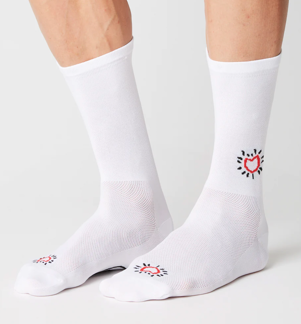 Fingerscrossed Classic socks ~ Endorphins white