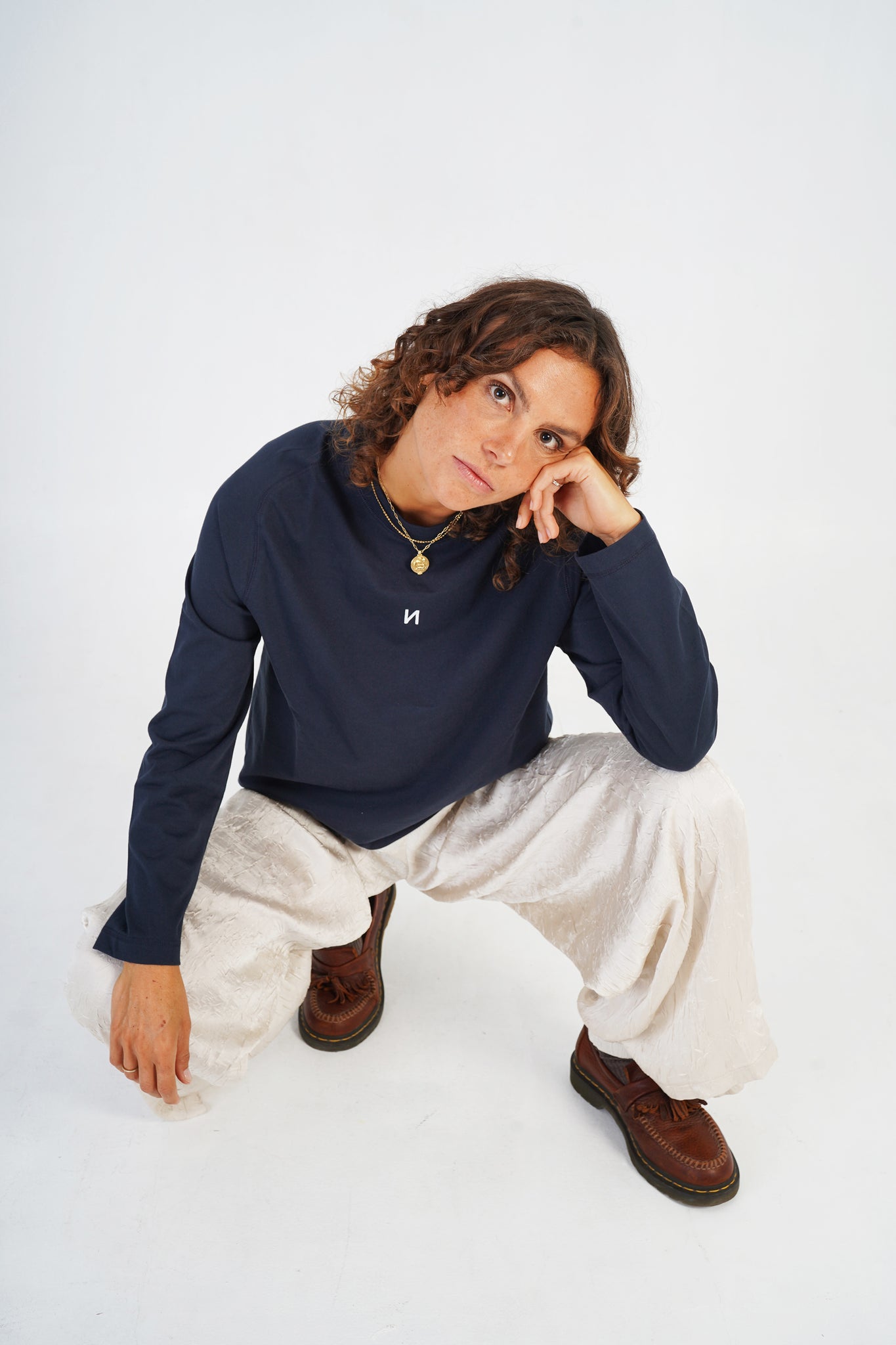 Signature Tee LS - Navy