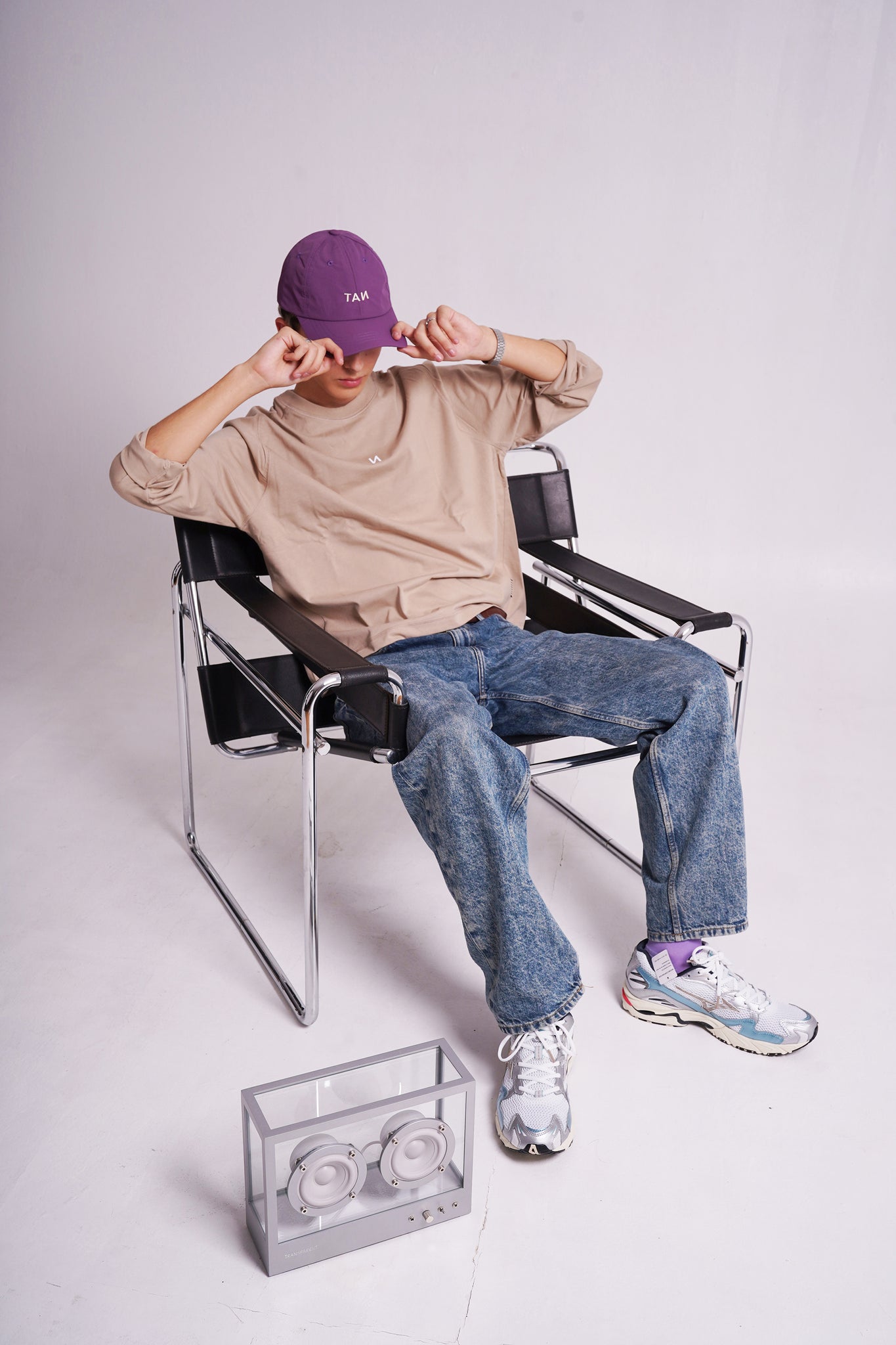 Signature Tee LS - Beige