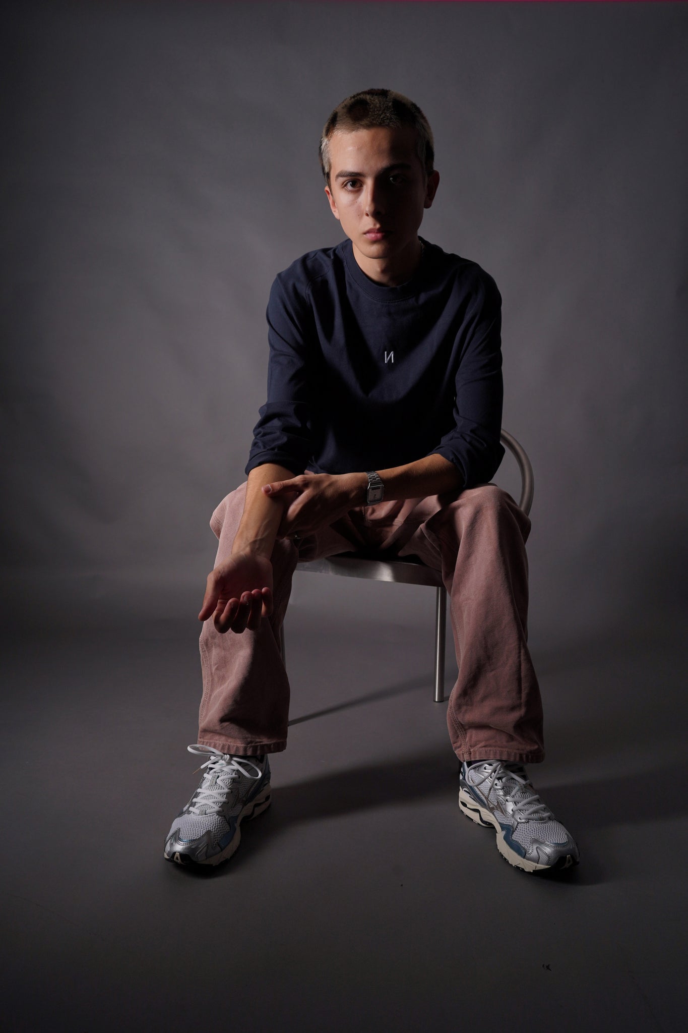 Signature Tee LS - Navy