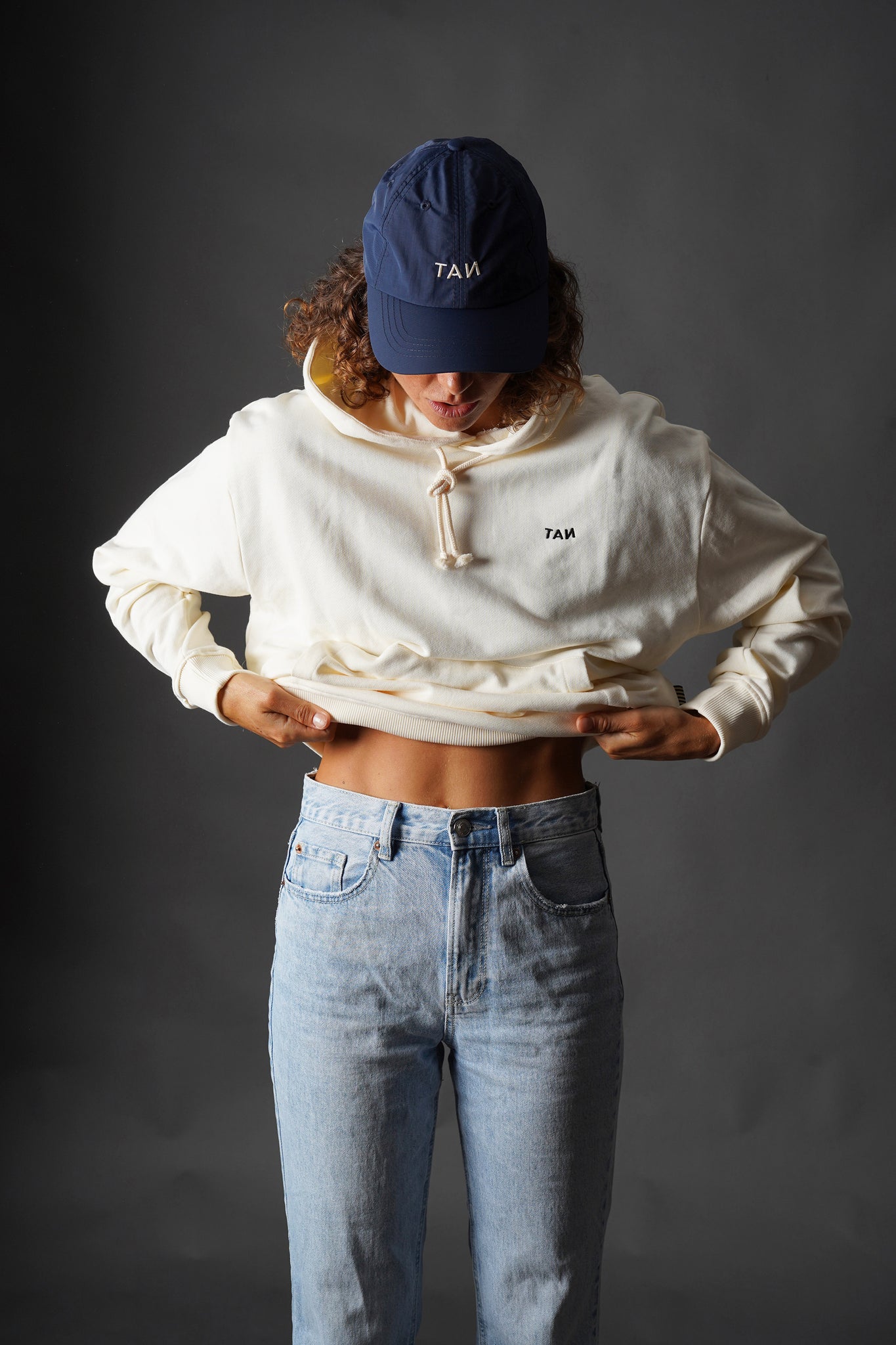 Signature hoodie Raw White