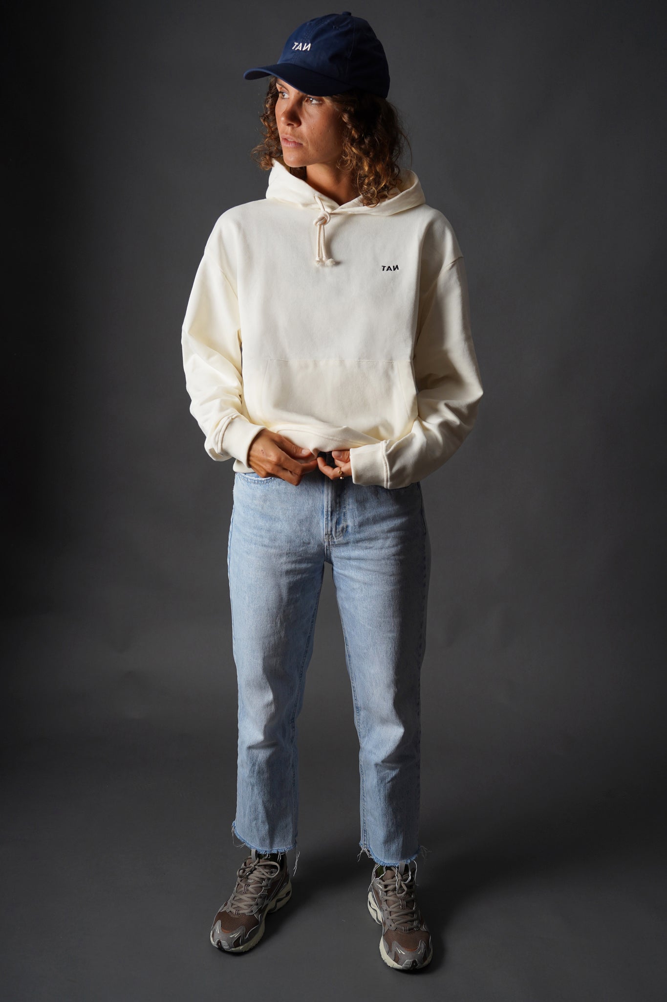 Signature hoodie Raw White