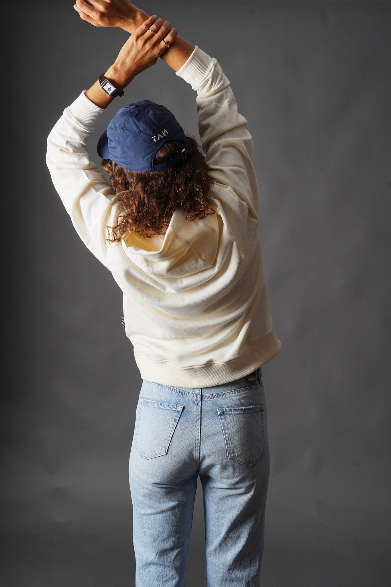 Signature hoodie Raw White