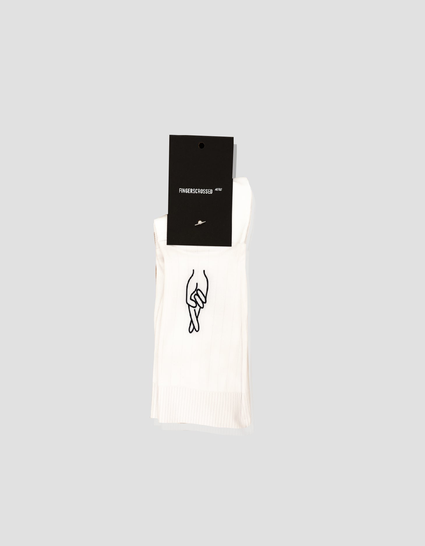 Fingerscrossed Aero socks - LOGO white