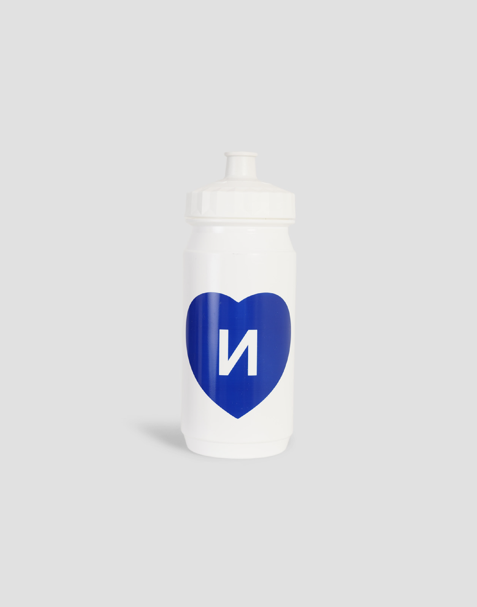 Bidón Heart logos azul ~ Blanco 550ml
